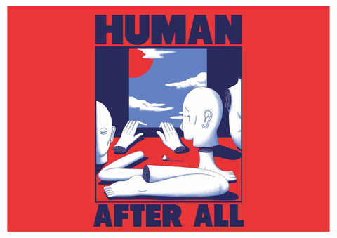 HUMAN AFTER ALL POSTCARD